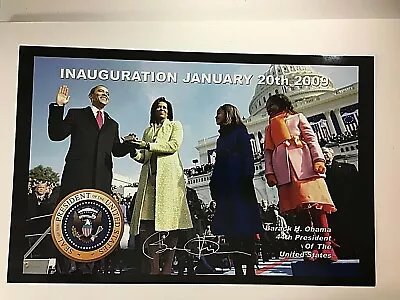 President Barack Obama & Family Inauguration Poster Double Sided Black History • $17.33
