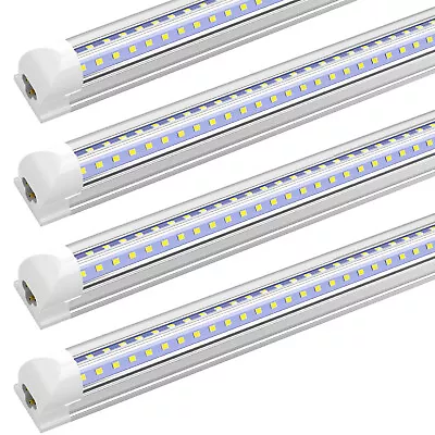 4 Pack 4FT T8 LED Shop Light 36W 6000K High Output Ceiling Tube Light Fixture • $47.79