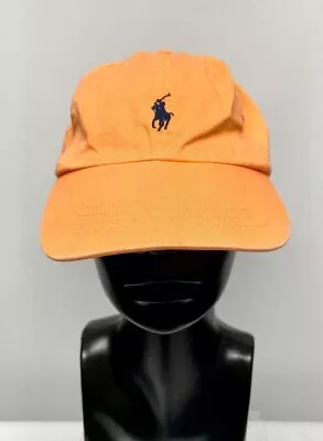 Mens POLO BY RALPH LAUREN Orange Cap Hat One Size - CG L24 • £11.50