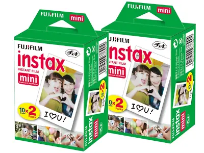£17.50 • Buy 20 Shots Fuji Instax Mini Film Fujifilm Mini 11 9 8 7s & Mini 90, 50, 40