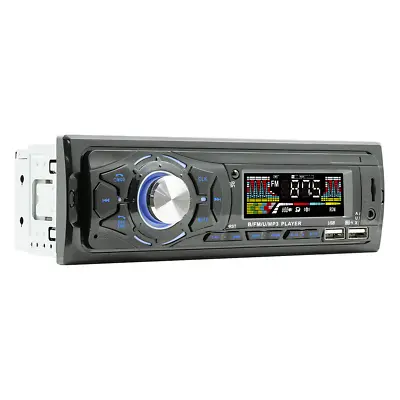 Vintage Car Stereo Radio MP3 Player Bluetooth Audio In-Dash Unit Single 1 DIN FM • $30.50