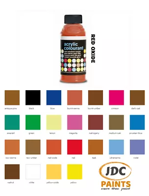 Polyvine Acrylic Colourant Paint Tint Red Oxide 50g • £6.99