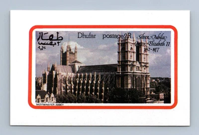 £0.99 • Buy Dhufar 1977 QEII Silver Jubilee, Westminster Abbey MNH Imperf M/S Sheet #M302