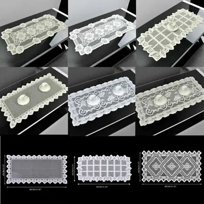 £6.71 • Buy Vintage Lace Table Runner Mats Doilies Placemat Wedding Party Home Decor 40x80cm