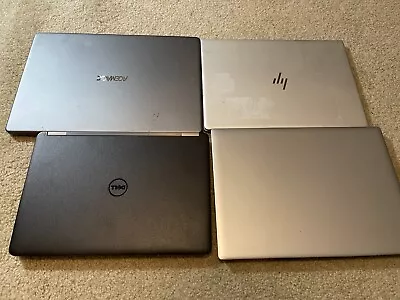 Lot Of 4 Laptops - 1x Dell 1x HP 1x Misc 1x Lenovo Untested As Is • $89