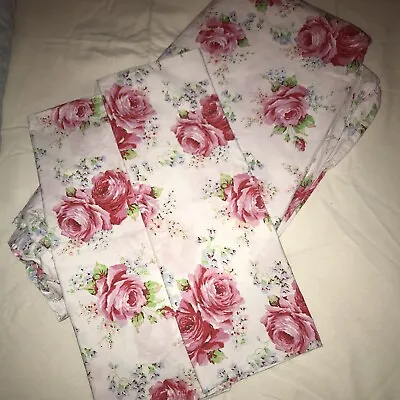 Cath Kidston Pink Roses King Size Duvet Cover With 2 Pillowcases  • £18