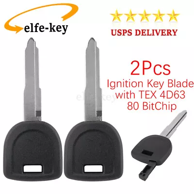 2 Transponder Ignition Key For Mazda 2 3 6 CX-7 CX-9 MX-5 Miata RX-8 4D63 80Bit • $14.49