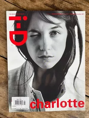 Fashion Lifestyle Magazine I-d Id #215 November 2001 Charlotte The Memory Issue • $10