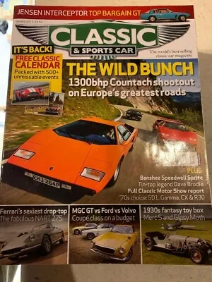 £10 • Buy CLASSIC AND SPORTSCAR MAGAZINE Complete 2011 Year Collection Of 12 Magazines
