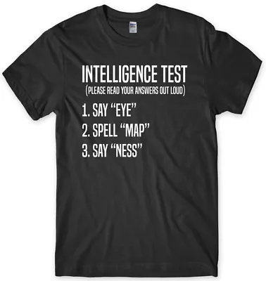 Intelligence Test Eye Map Ness Funny Mens Unisex T-Shirt • £11.99