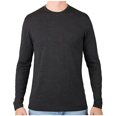 MERIWOOL Mens 100% Merino Wool Base Layer Lightweight Long Sleeve Thermal Shirt • $59