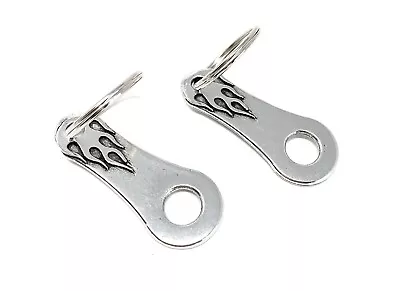 Set Of 2 Flame Bell Hanger Motorcycle Biker Gremlin Ride Bell Accessory Made USA • $14.95
