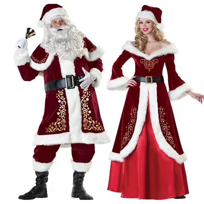 £44.24 • Buy Suit Christmas-Santa Claus Cosplay Adult Costume Fancy Dress Party Outfit -Xmas