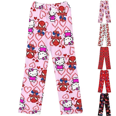 Hello Kitty Spiderman Pajamas Pants Casual Home Pants Nightwear Women Trousers' • $20.29