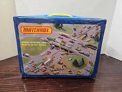 Matchbox Official Collector Carry Case 1982 Holds 48 Car Capacity Highway Scene • $29.76