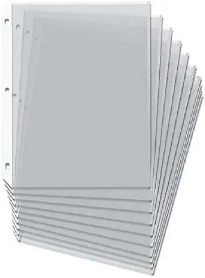 Lot Of Five(5) Sheet Protectors 11 Inch X 8.5 Inch Clear Page For 3 Ring Binder • $8.75