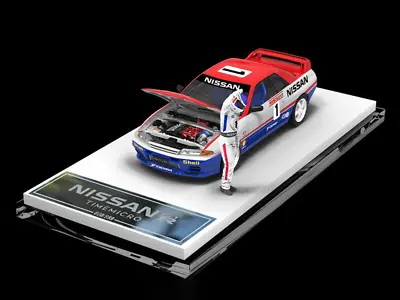 Time Model 1/64 Nissan Skyline GTR R32 Bathurst Blue #1 Car With Figurine • $60