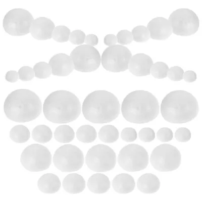 150pcs White Foam Half Balls For DIY Party Decor • $8.85