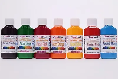 Classikool 30ml Pastel Food Colouring Gel Paste Icing Sugarpaste Dye Set Of 7 • £14.99