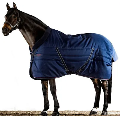 Horseware Rambo Cosy Stable Rug Fleece Collar LightWeight 100g Navy 3'9''-7'3'' • £104.95
