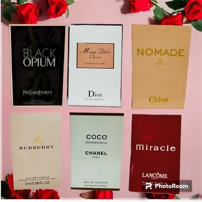 NEW Women Authentic Designer Perfume Sample Vials 2ml/0.06oz Each - Choose Your • $6