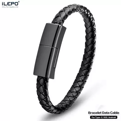 Portable Fast Charging USB Bracelet: Micro Type C Charger Cord For IPhone  • $14.93