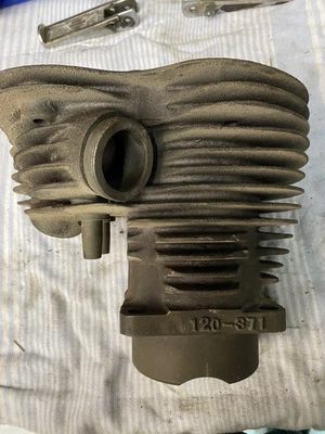 $354.50 • Buy 1937 Harley UL 74ci Knucklehead El E ULH U Flathead Rigid OEM Rear Cylinder 