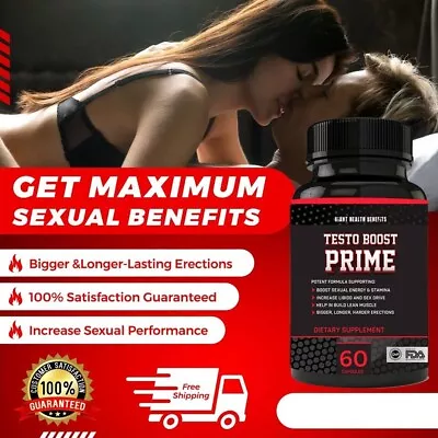 Testosterone Booster For Men - Male Enlargement Pills Endurance Boost Sex Drive • $25.99