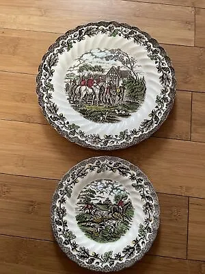 Myotts Country Life China Plates X 2 • £16