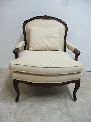 Hickory White French Country Carved Oversized Living Room Arm Chair   B • $799