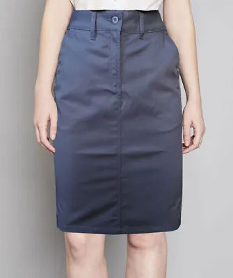 £6.89 • Buy Ladies Chino Skirt Bodycon Work Office Girls School Midi Uniform Pencil Skirts