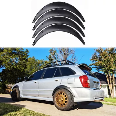 3.5  Fender Flares Extra Wide Wheel Arches Body Kit For Mazda Protege5 2002 2003 • $62.20