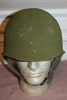 Original Vietnam War Era U.S. Army Airborne M1 Helmet W/Straps And Liner Set • $125