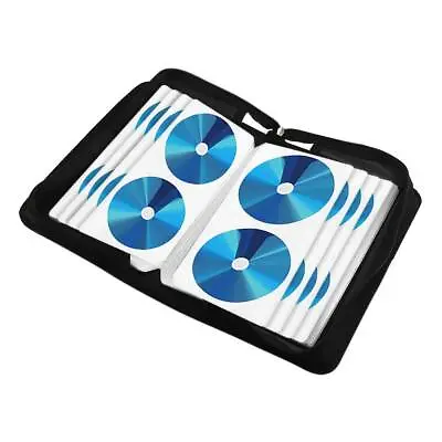 Portable 120x Disc CD VCD DVD Carry Bag Car Storage Holder Case Wallet Organizer • £6.89