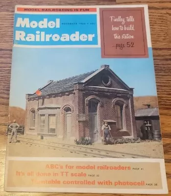 Model Railroader Magazine November 1966 Vintage Trains • $11.95