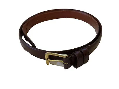 Men’s Vintage Coach Burgundy Leather Belt Made In USA Size 36 • $22.99