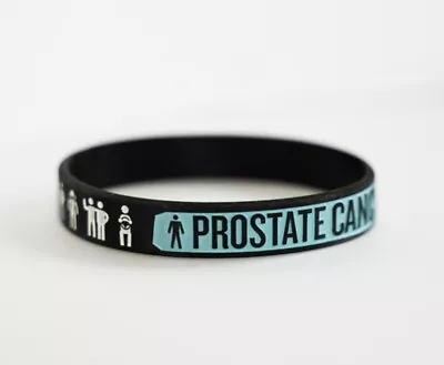 New Style Embossed X4 NEW  Prostate Cancer UK - Wrist Bands 💙 • £9