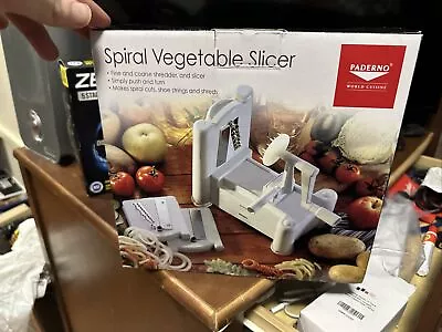 Paderno World Cuisine Plastic Spiral Vegetable Slicer A4982799 Open Box Unused • $16.25