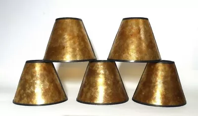 5 Mica Clip-On Bulb Lamp Shades 4 3/4  Tall • $199.99