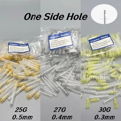 Dental Endo Irrigation Needle Tip Disposable Root Canal Syringe Tips 1 Side Hole • $84.53