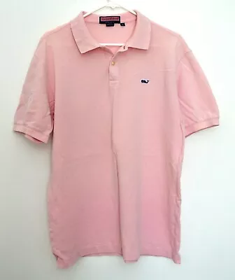 Vineyard Vines Mens Medium Pink Polo Shirt By Shep & Ian • $12.50