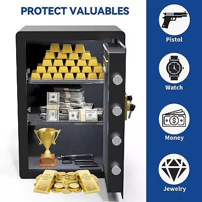 Home Cabinet Safe 4 CuBic Feet Security Safe W/Fireproof Document+Digital Keypad • $189.59