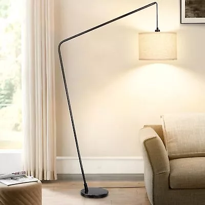 Modern Floor Lamp For Living Room Bedroom Black Marble Base Standing Lamp O... • $71.55