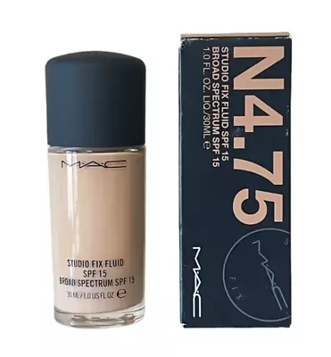 MAC Studio Fix Fluid Foundation SPF 15 - N 4.75 New In Box 1 Oz.  Authentic! • $24.99