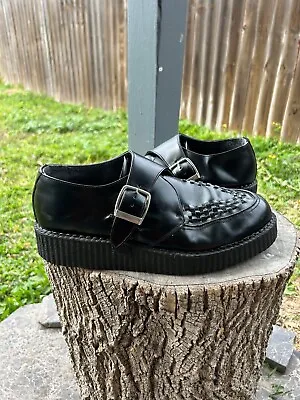 T.u.k. Shoes Pointed Buckle Creepers Made In England • $38