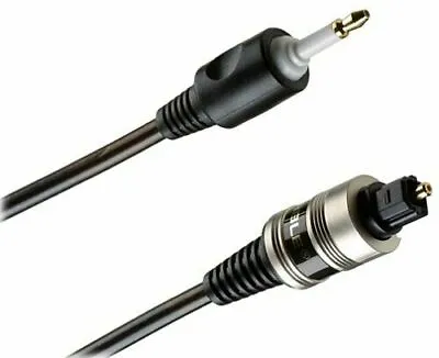 Monster Interlink Lightspeed 100 Toslink To Mini Optical Fibre Optic 1m Cable • £10.99