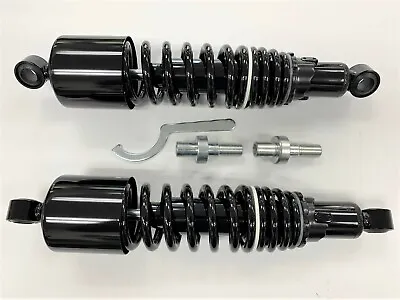 Honda VTX1800C VTX1800F  Black 12.75  Long Dual Spring Bobber Shocks • $219.99