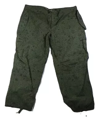 Vintage 80s Desert Night Camo Trousers Army Baggy Pants Men's L 38x29 Drawstring • $27.99