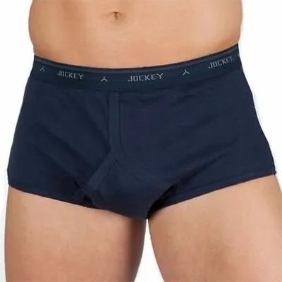 2 X Jockey Navy Y-Front Mens Underwear Briefs • $34.45