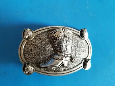 Vintage Cowboy Boot Belt Buckle.free Shipping. • $16.19